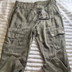White House Black Market Olive Straight Leg Pants